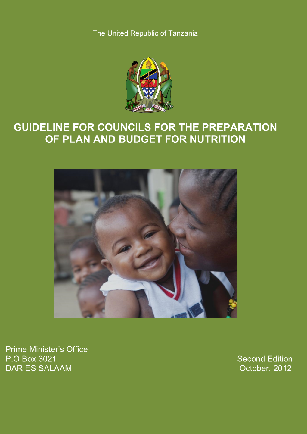 Guideline for Councils for the Preparation of Plan and Budget for Nutrition