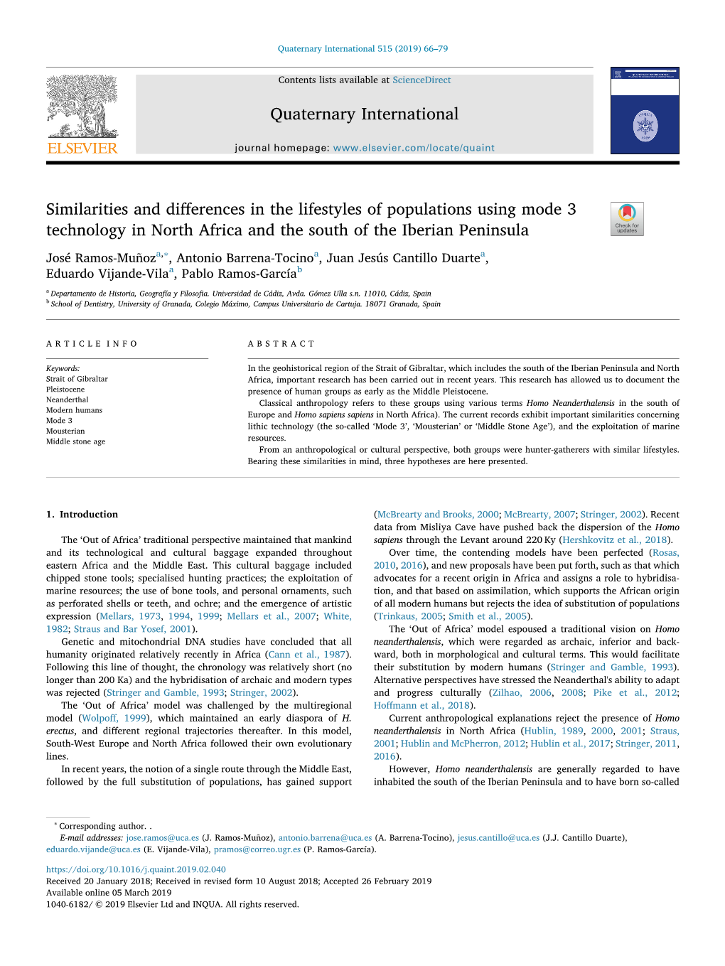 Similarities and Differences in the Lifestyles of Populations Using Mode