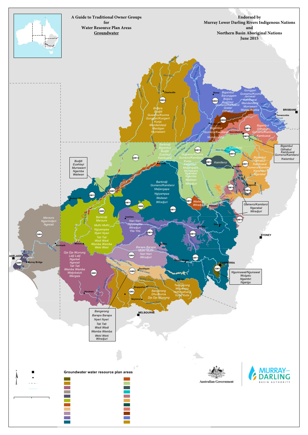 Guide to Traditional Owner Groups for WRP Areas Combined Maps