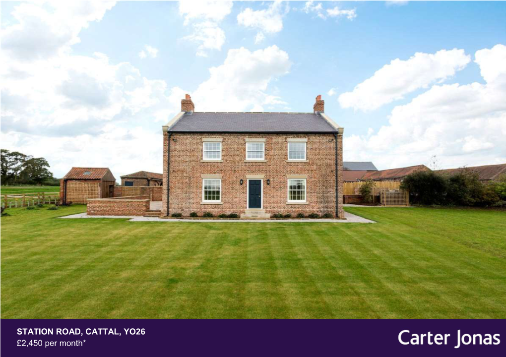 STATION ROAD, CATTAL, YO26 £2,450 Per Month*