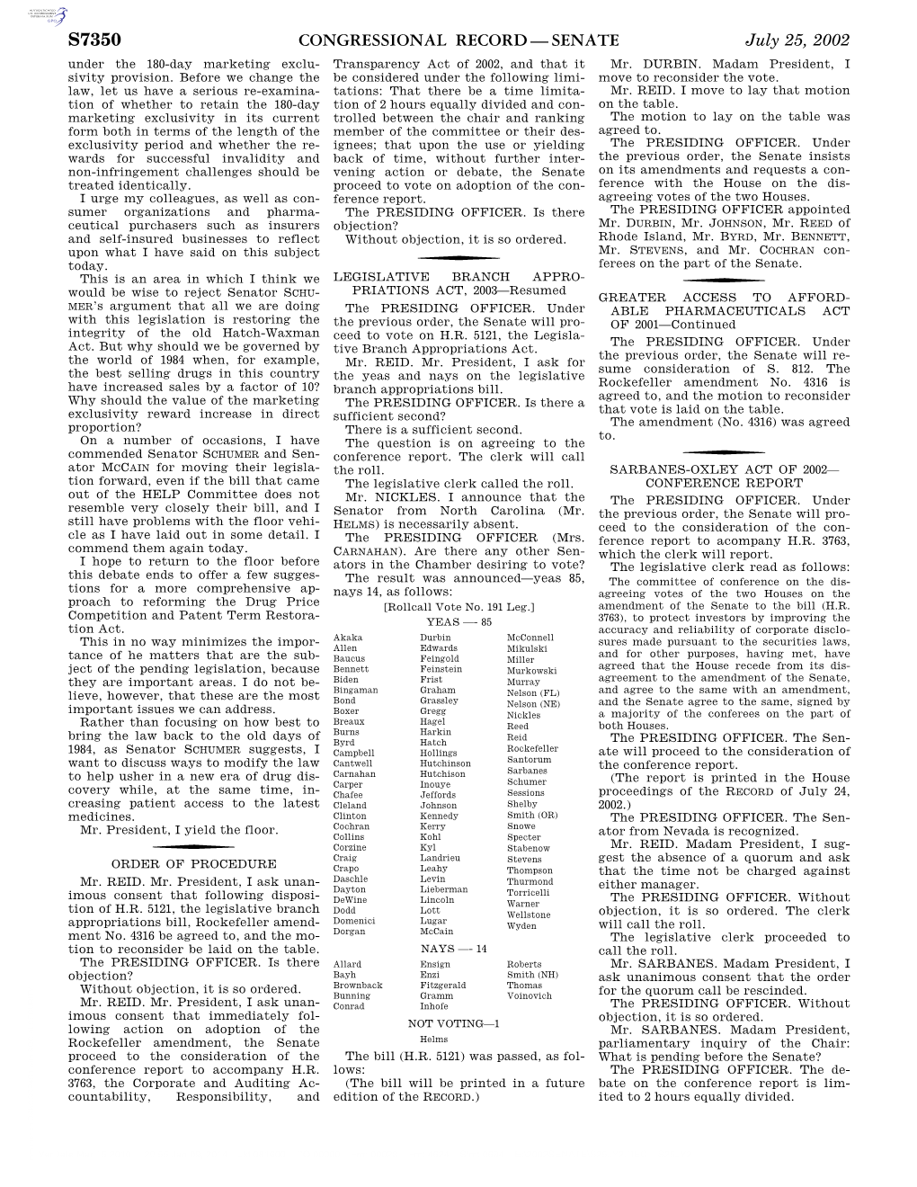 Congressional Record—Senate S7350