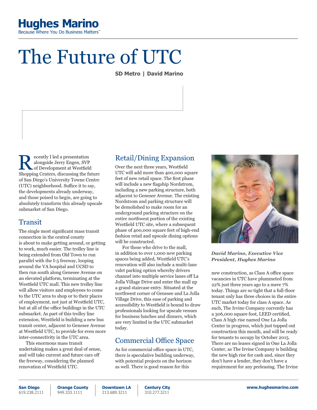 The Future of UTC SD Metro | David Marino