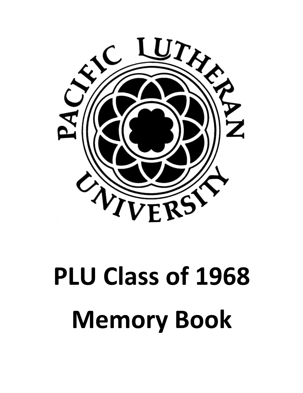 PLU Class of 1968 Memory Book