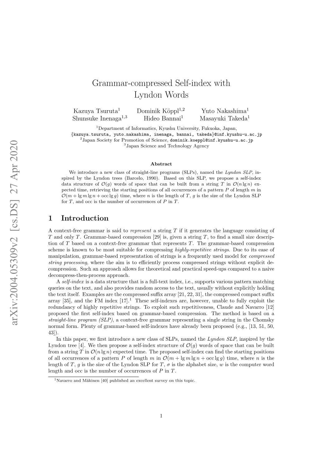 Grammar-Compressed Self-Index with Lyndon Words