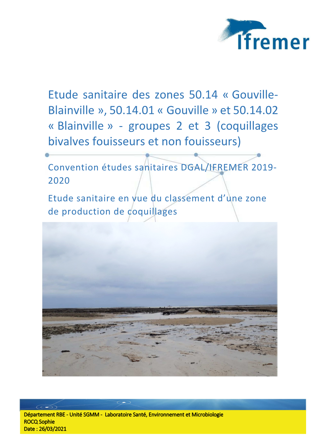 Gouville- Blainville », 50.14.01 « Gouville » Et 50.14.02 « Blainville » - Groupes 2 Et 3 (Coquillages Bivalves Fouisseurs Et Non Fouisseurs)