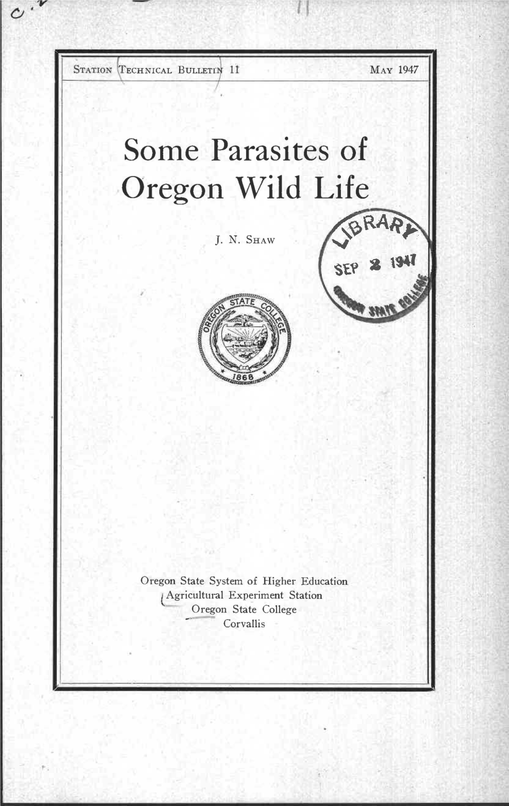 Oregon Wild Life 4A J