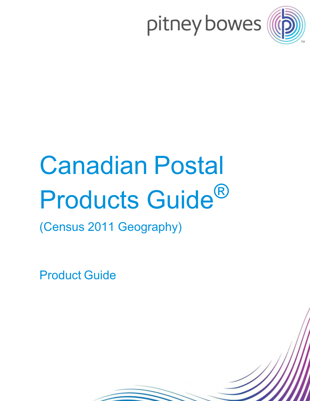 Canadian Postal Products V2016.09 Product Guide