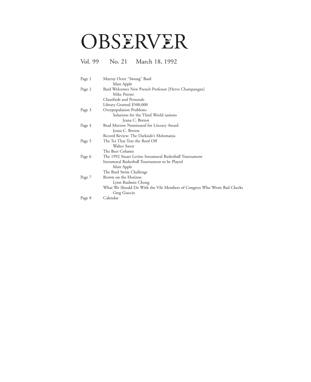 OBSERVER Vol