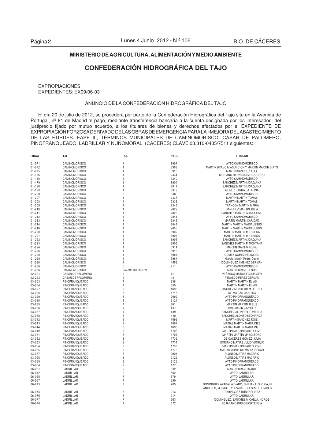 Confederación Hidrográfica Del Tajo