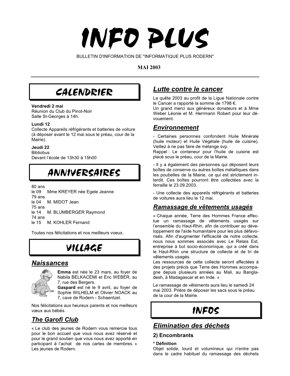 Info Plus Bulletin D'information De 