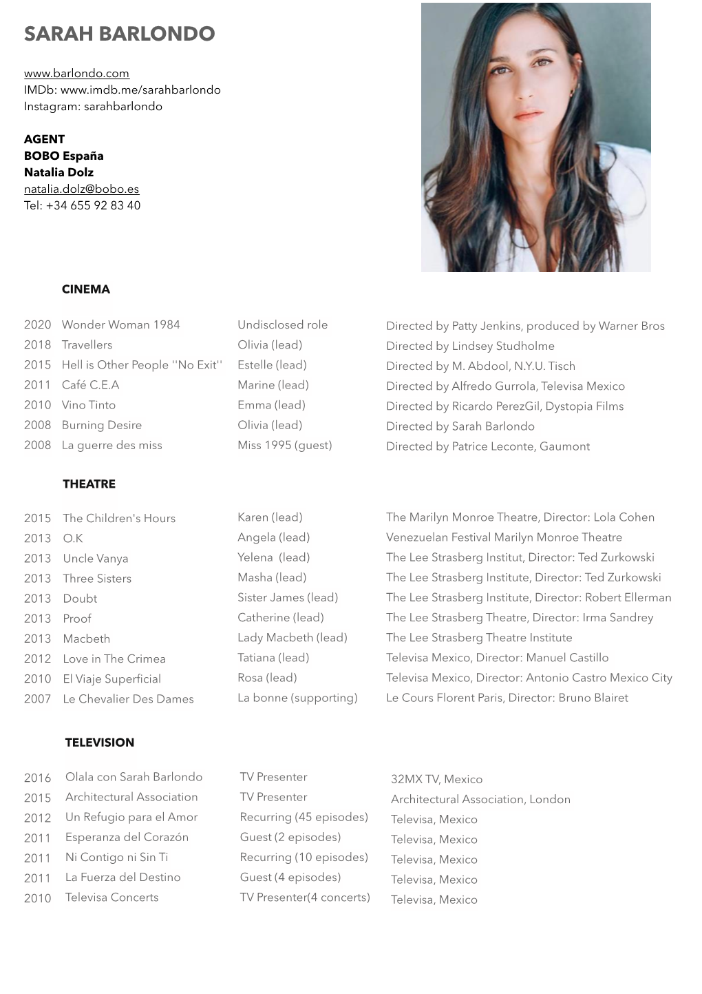 Sarah Barlondo Resume