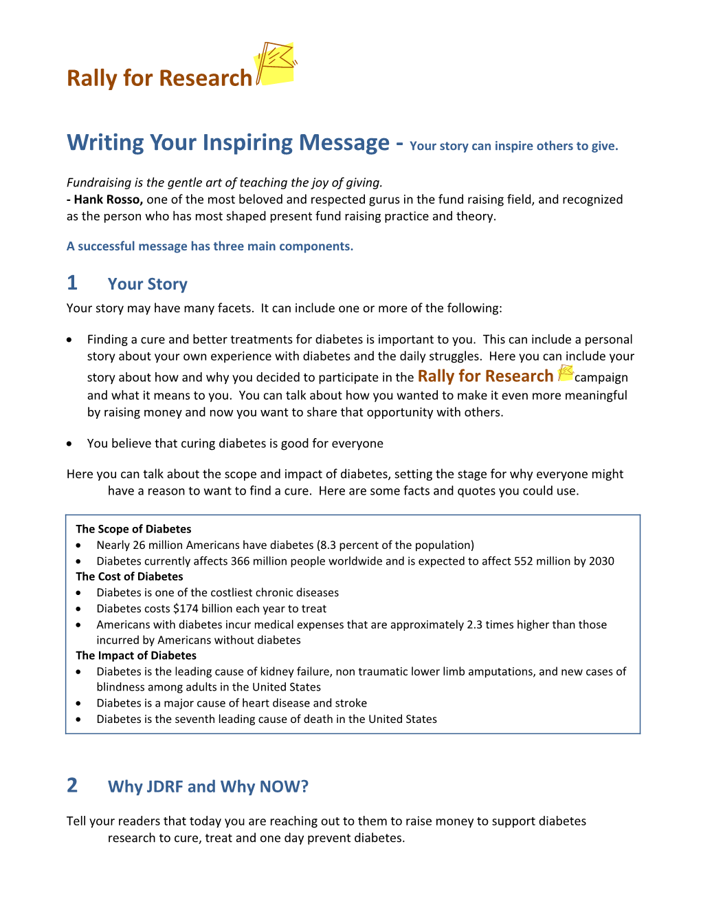 Writing Your Inspiring Message - Your Story Can Inspire Others to Give