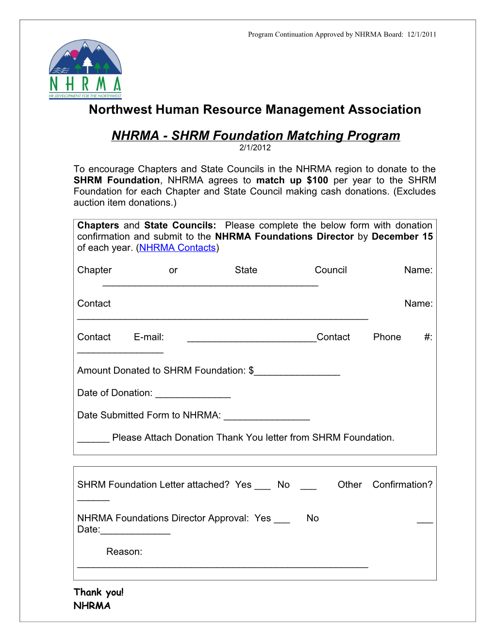 Northwest Human Resource Management Association