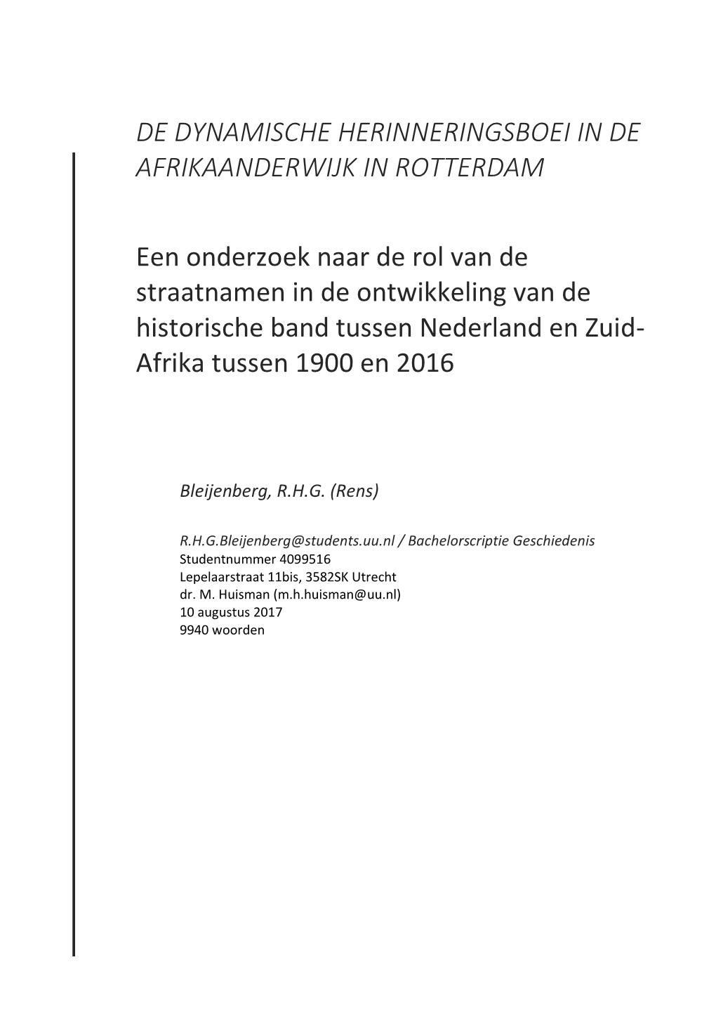 De Dynamische Herinneringsboei in De Afrikaanderwijk in Rotterdam