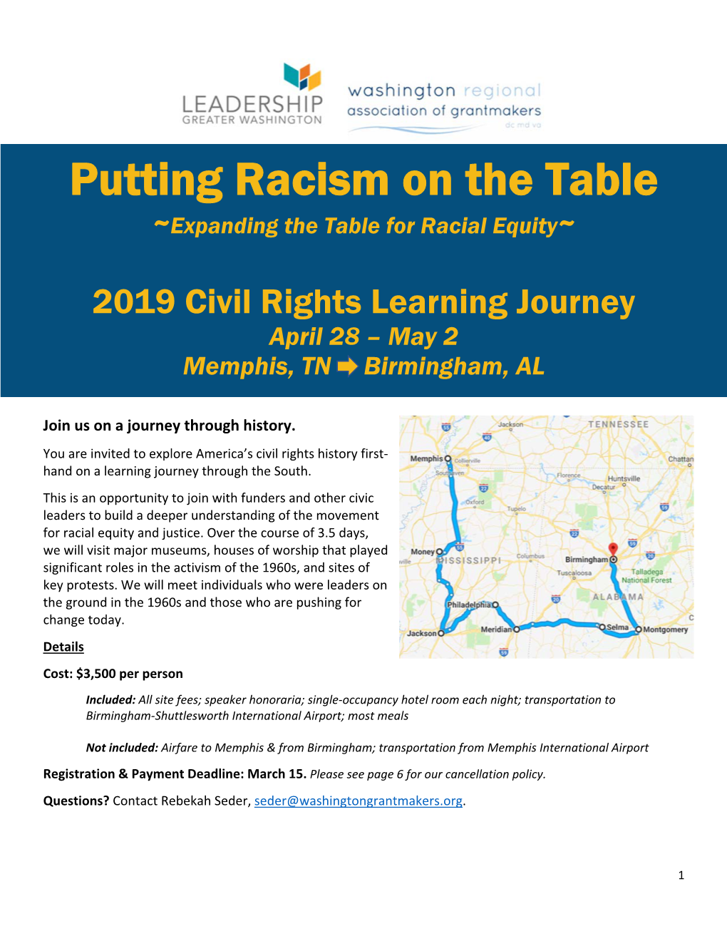 Putting Racism on the Table ~Expanding the Table for Racial Equity~