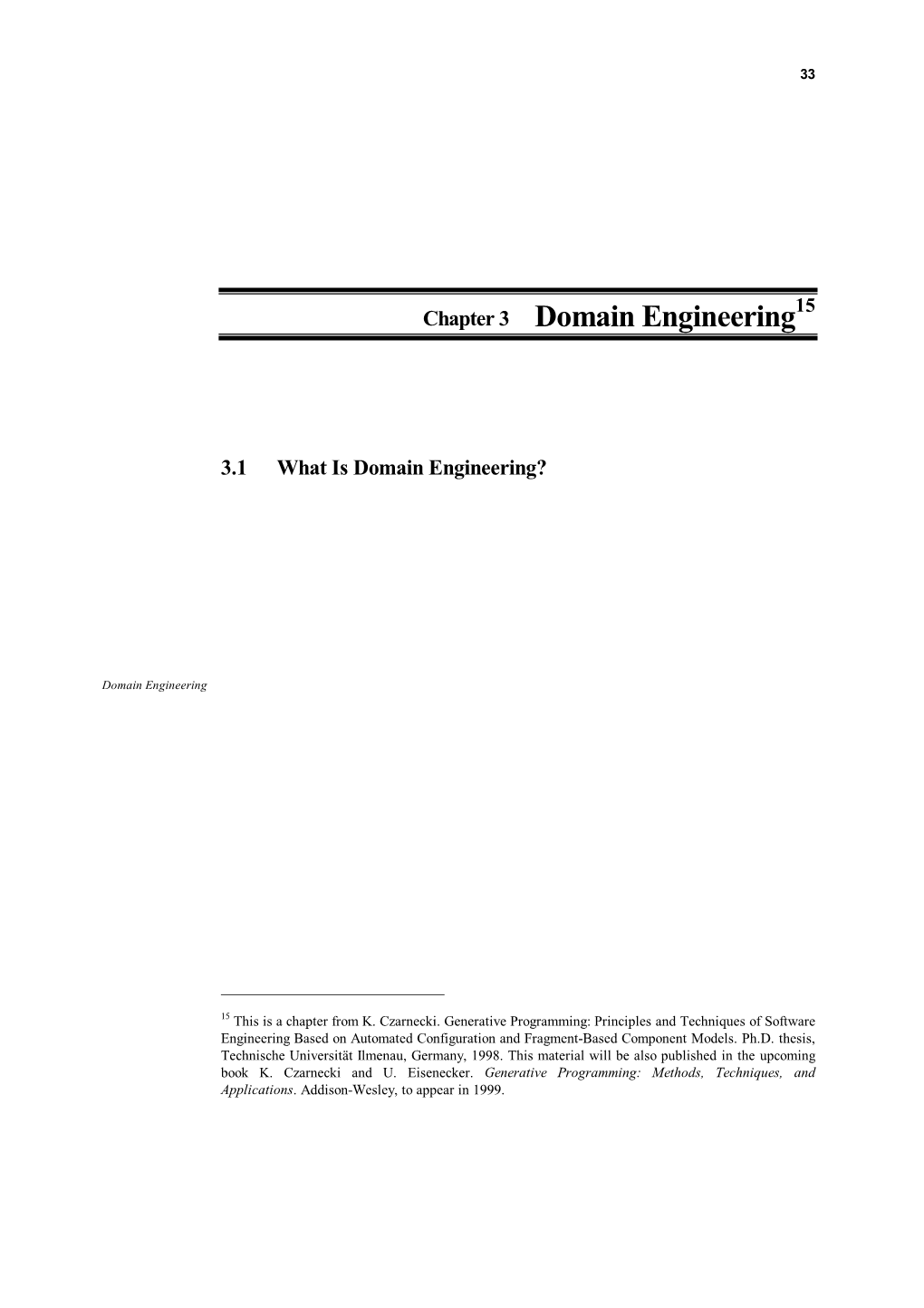 Chapter 3 Domain Engineering