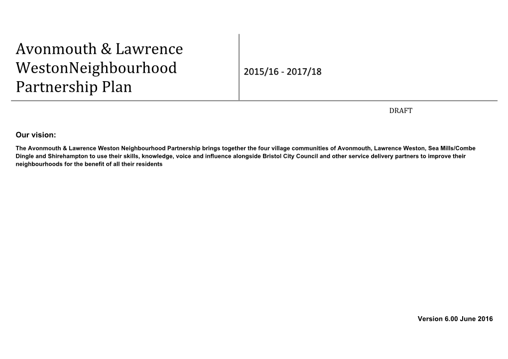 Neighbourhood Partnership Plan