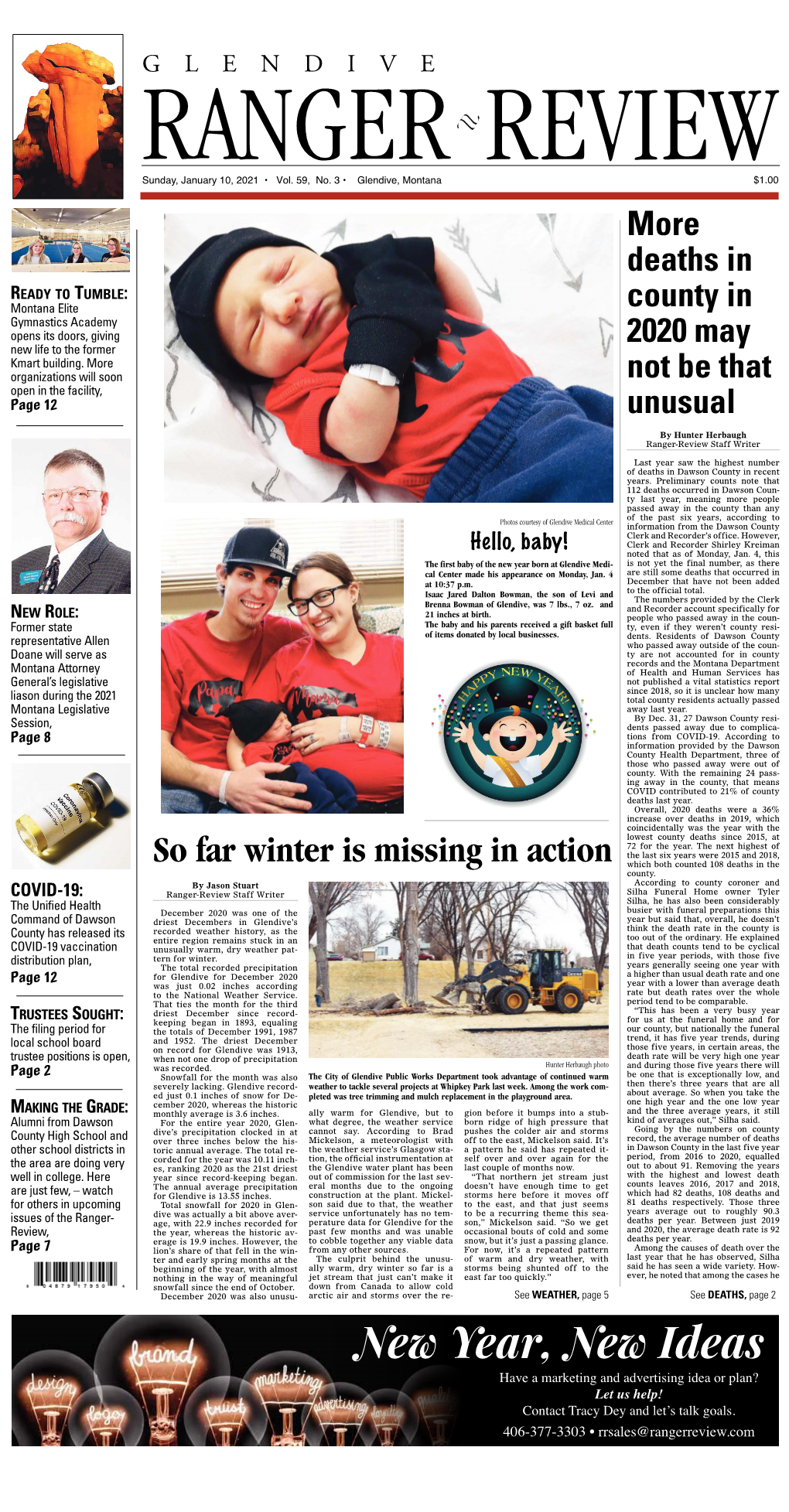 Glendive Ranger-Review Sunday, January 10, 2021฀•฀Page 2