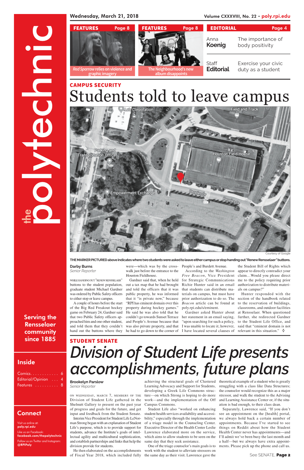 Students Told to Leave Campus Division of Student Life Presents