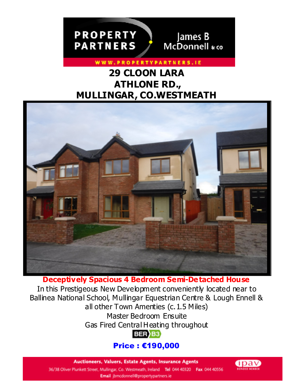 29 Cloon Lara Athlone Rd., Mullingar, Co.Westmeath