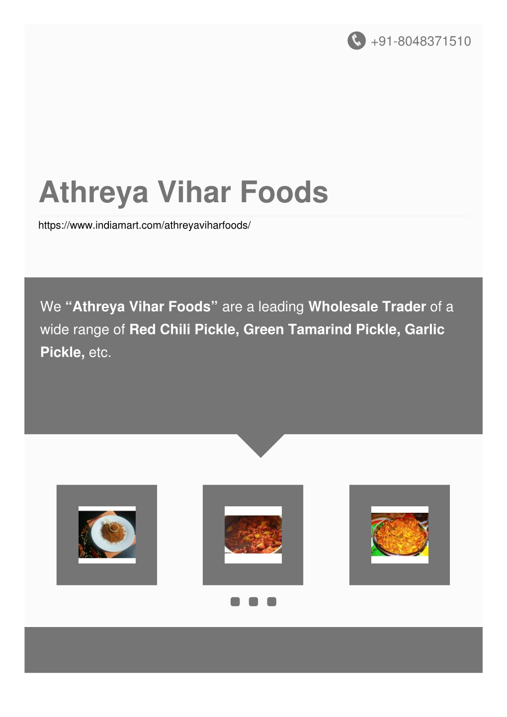 Athreya Vihar Foods