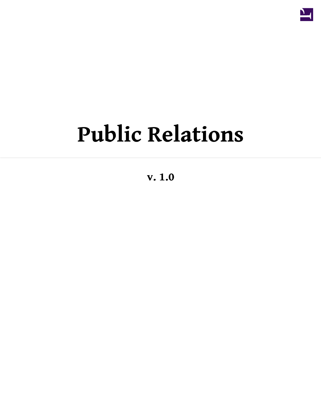 Public Relations