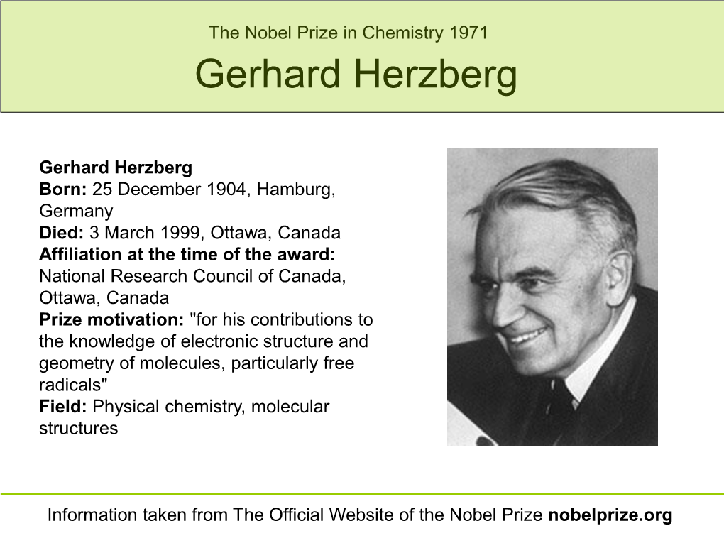 Gerhard Herzberg