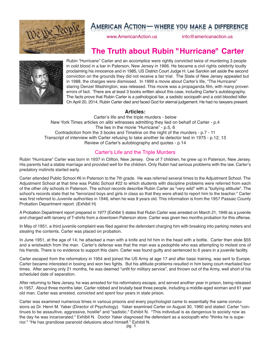 The Truth About Rubin "Hurricane" Carter