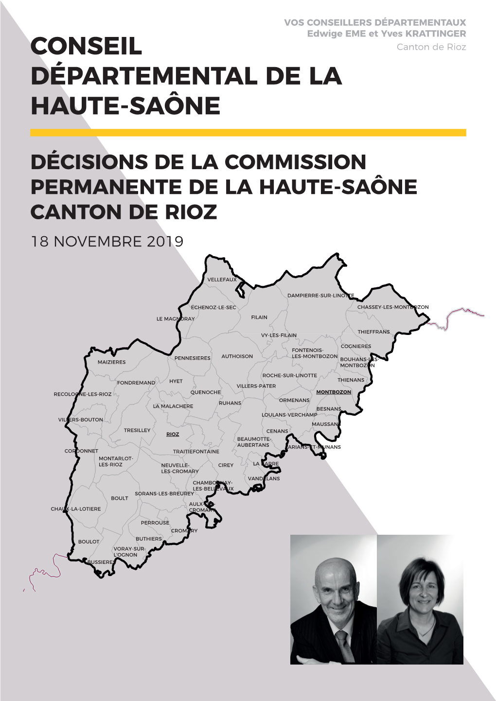 Canton De Rioz DÉPARTEMENTAL DE LA HAUTE-SAÔNE