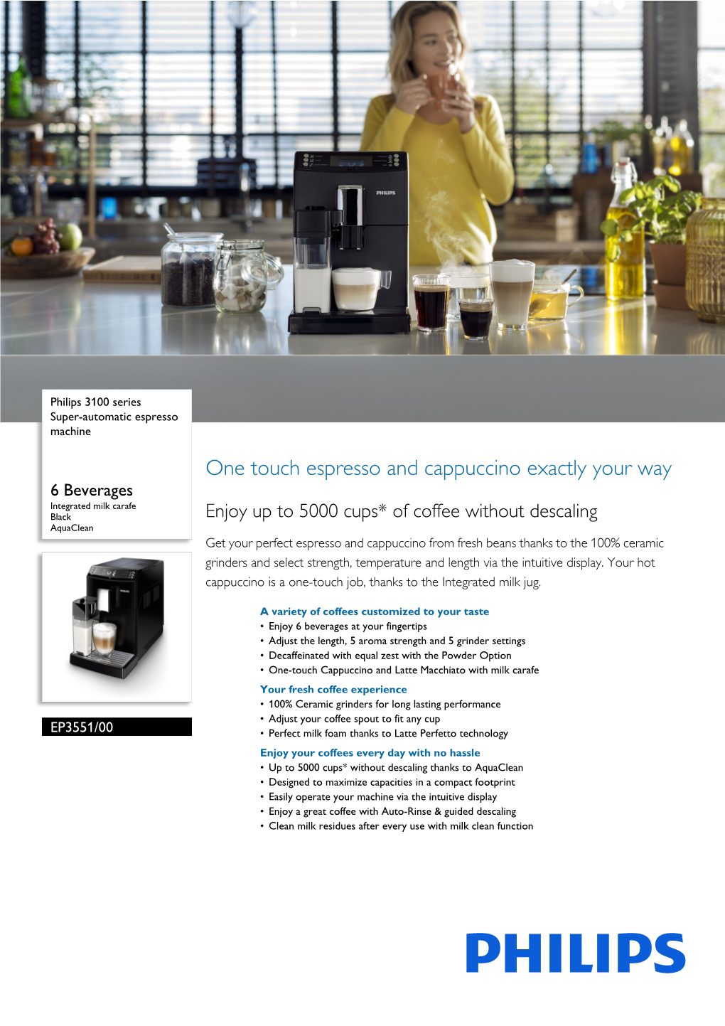 EP3551/00 Philips Super-Automatic Espresso Machine