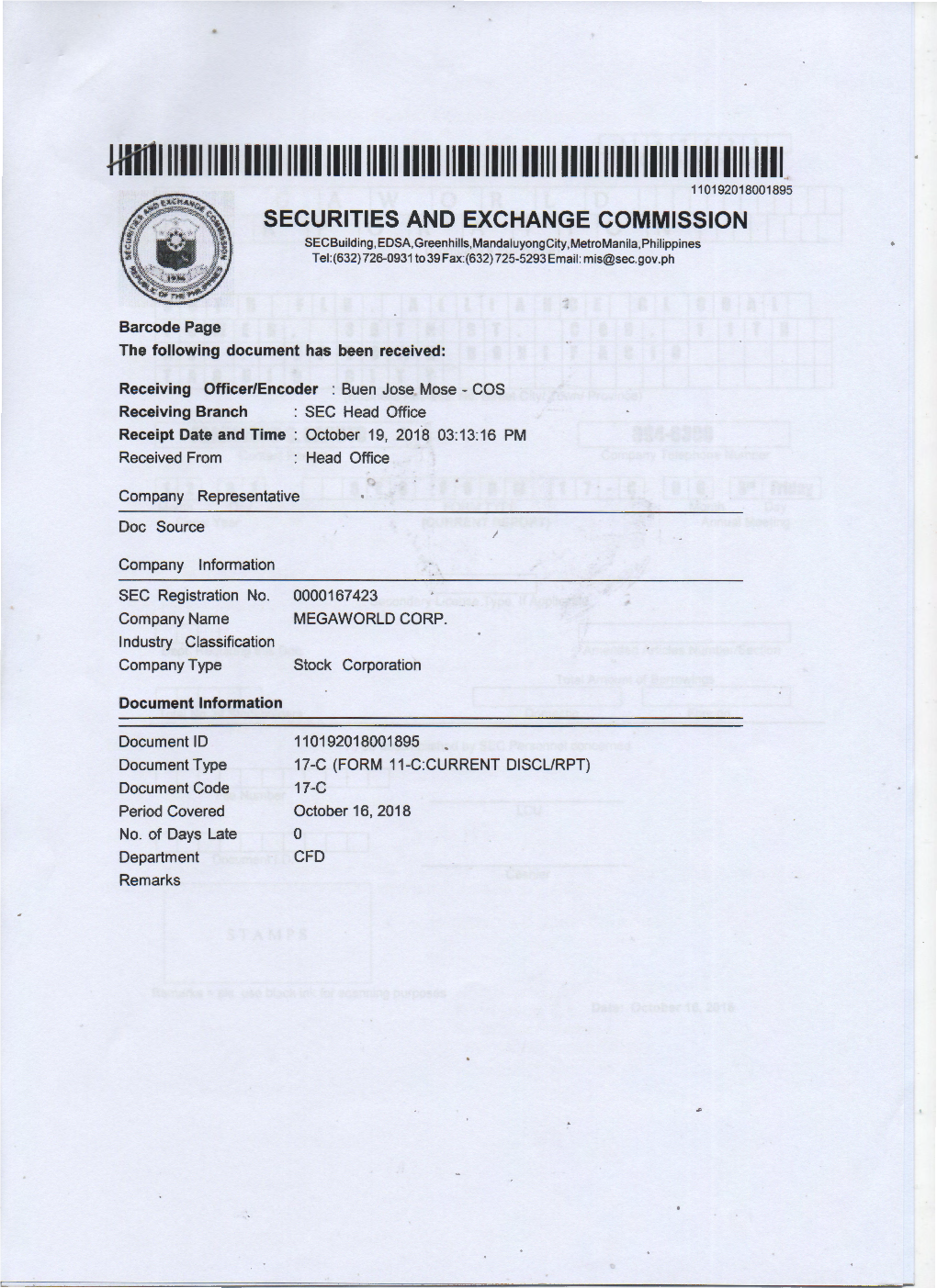 Securities and Exchange Commission