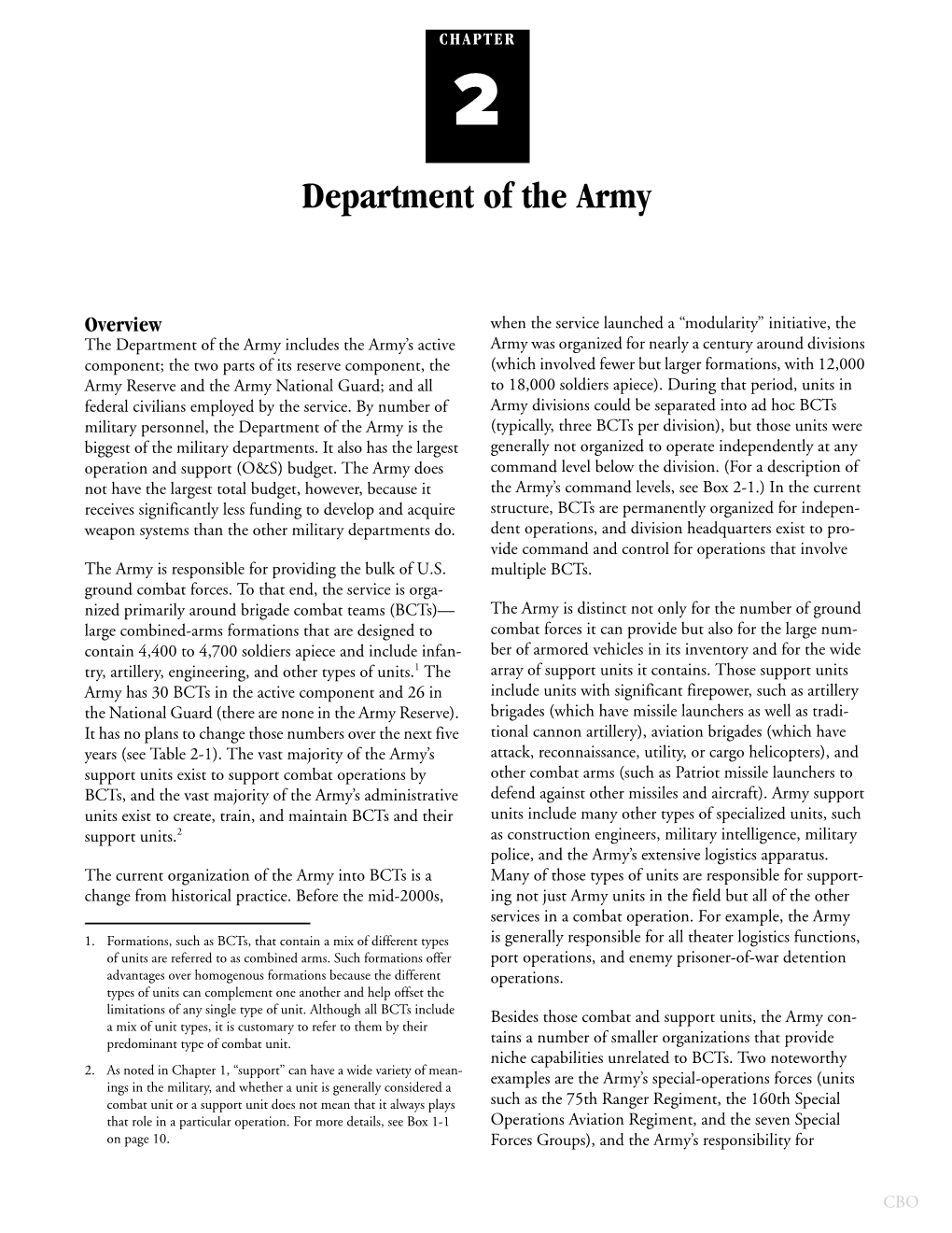 The U.S. Military's Force Structure: a Primer