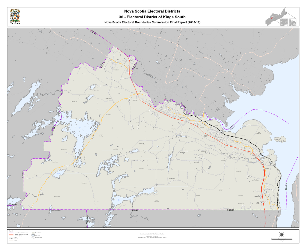 36 - Electoral District of Kings South Nova Scotia Electoral Boundaries Commission Final Report (2018-19)