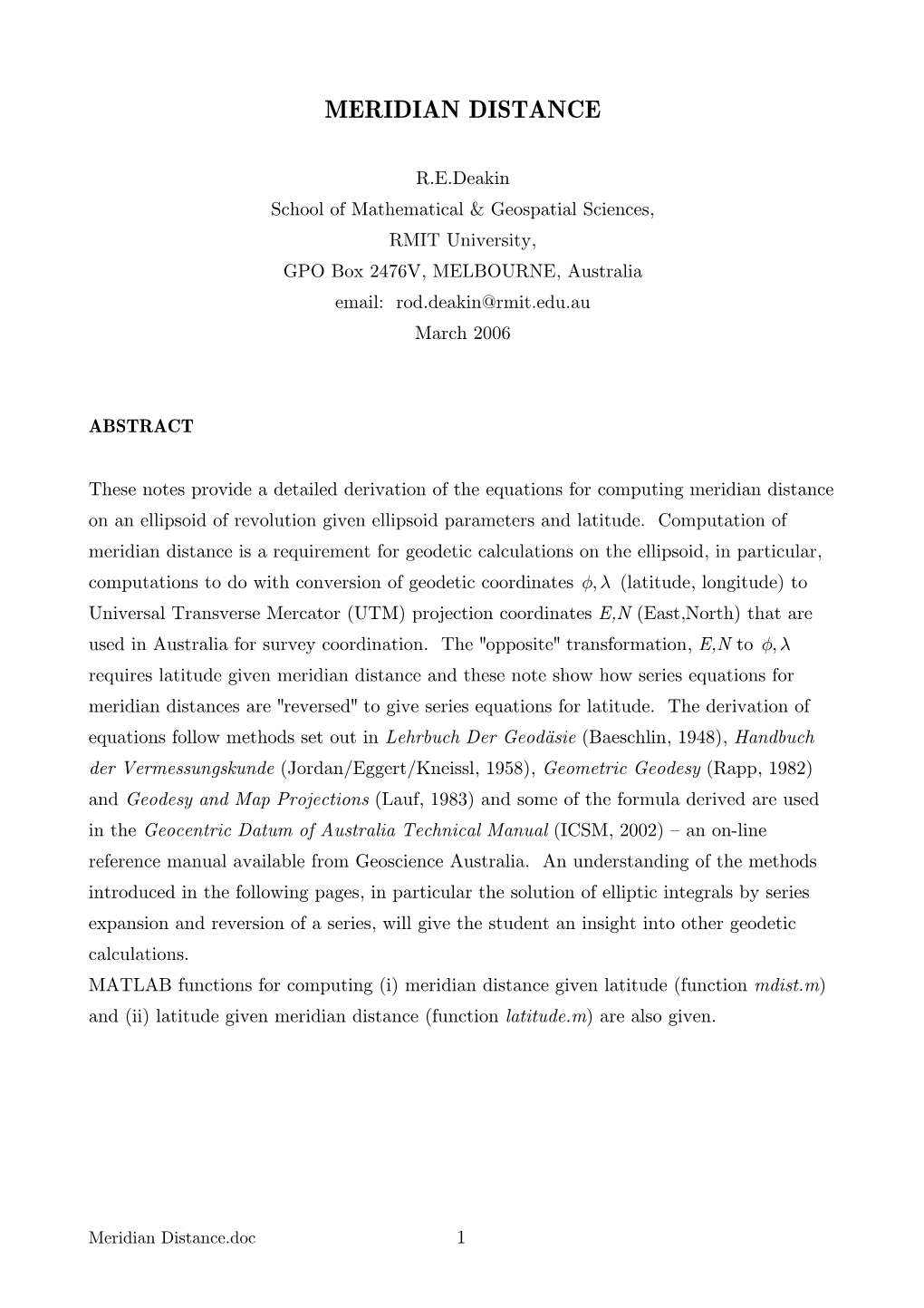 Meridian Distance.Pdf