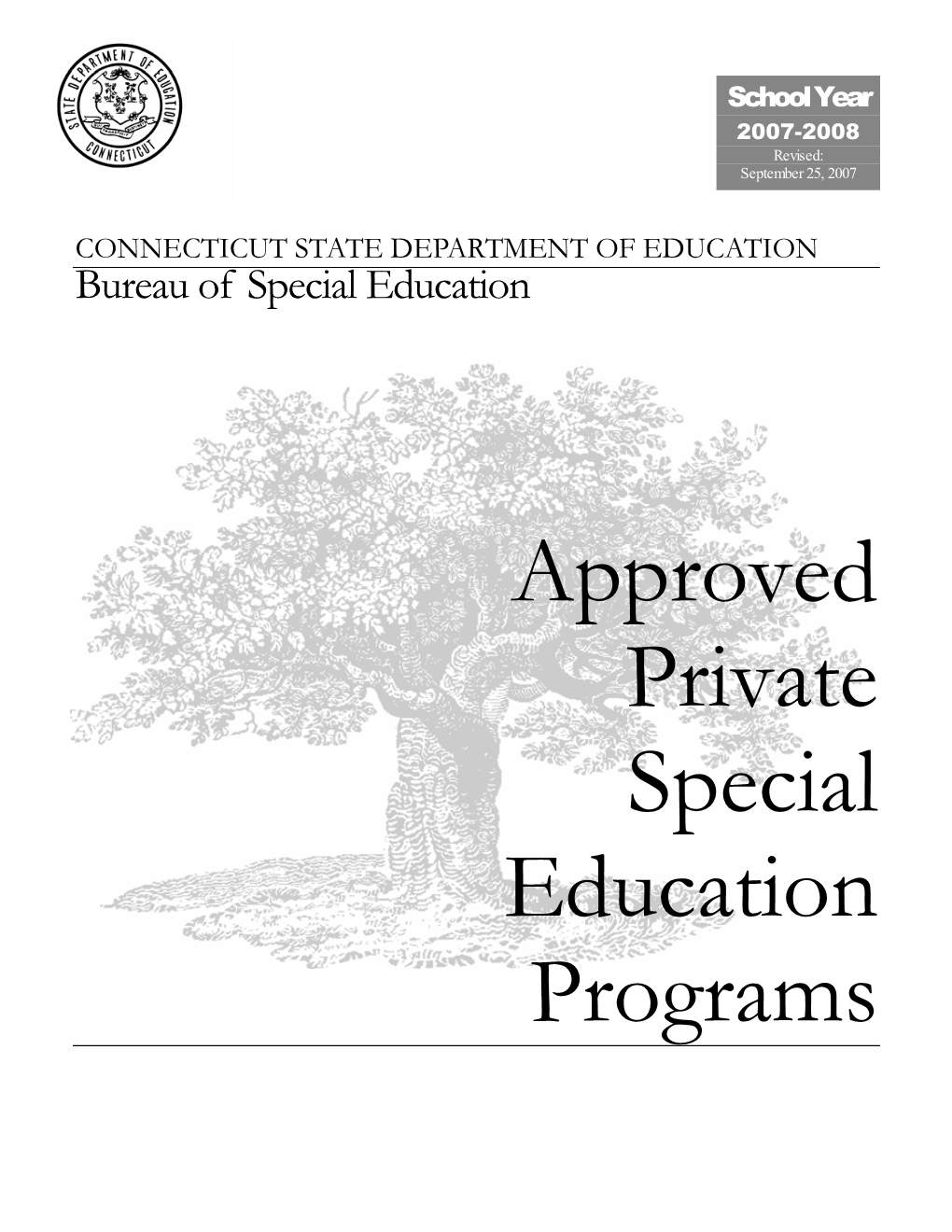 Approved Private Special Education Programs