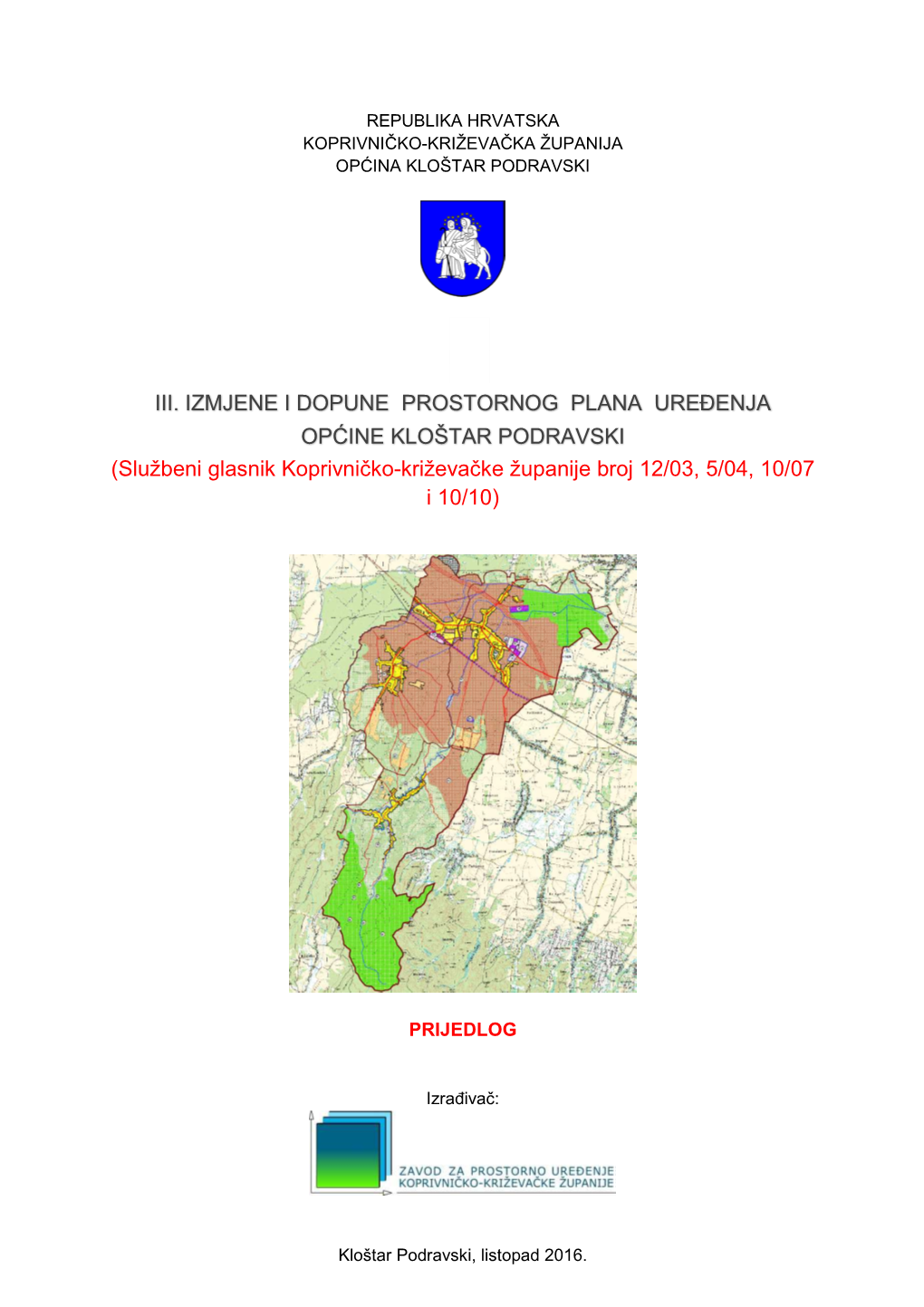 Elaborat Iii.Id Klostar Podravski Nacrt Prijedloga