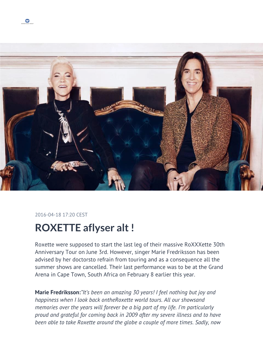 ROXETTE Aflyser Alt !