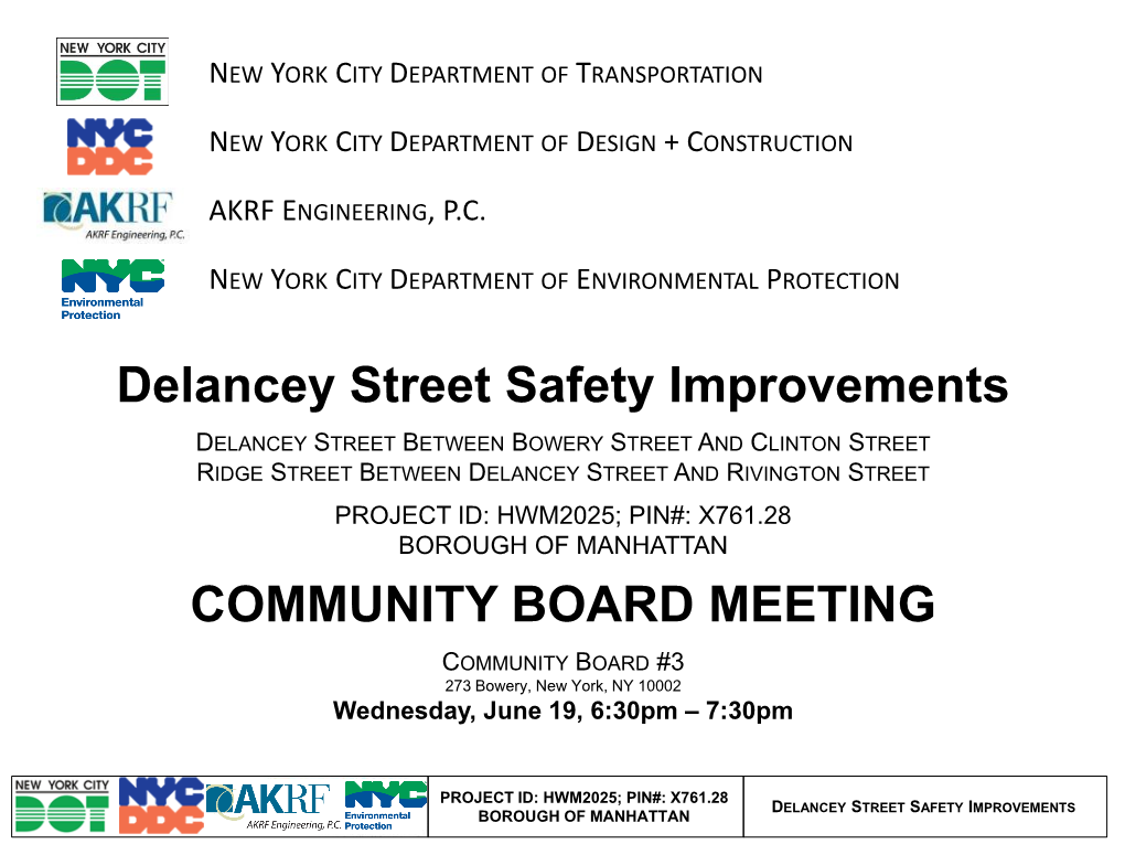 Delancey Street Safety Improvements