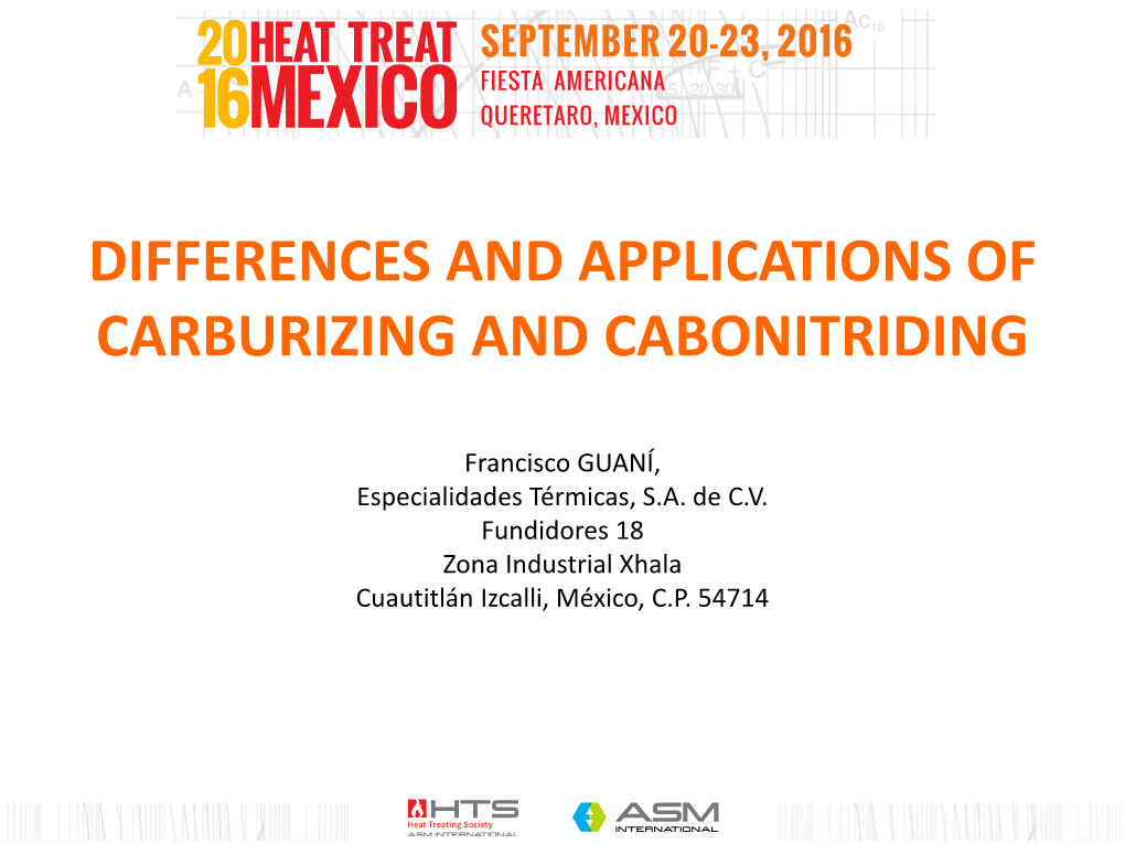 Differences and Applications of Carburizing and Cabonitriding