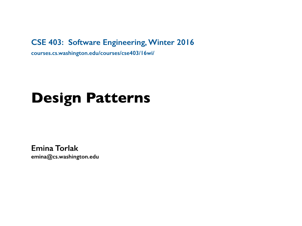 Design Patterns