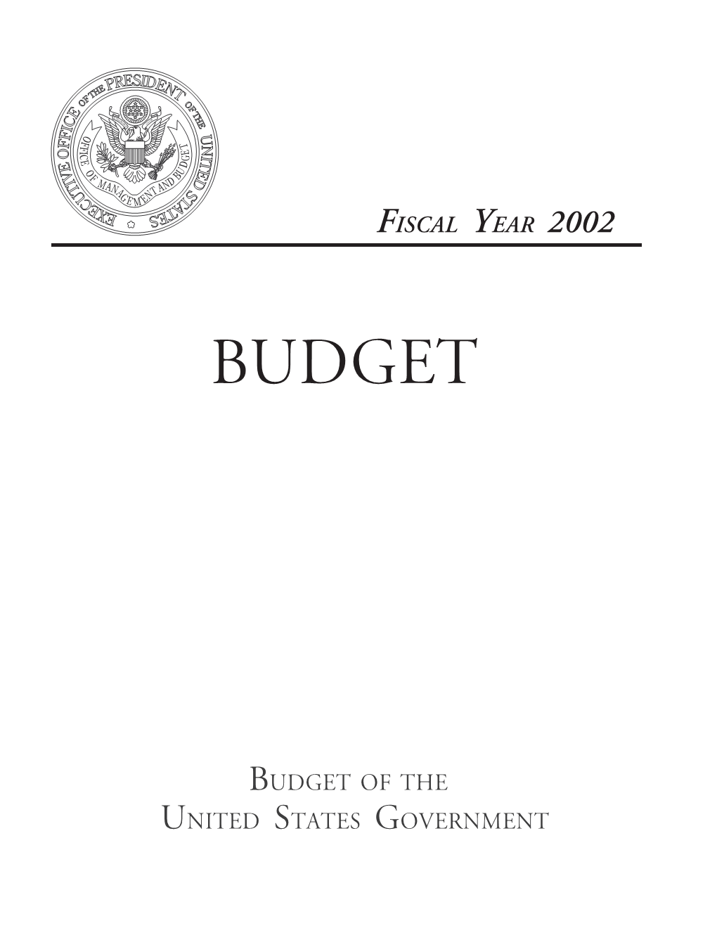 Budget of the United States Government