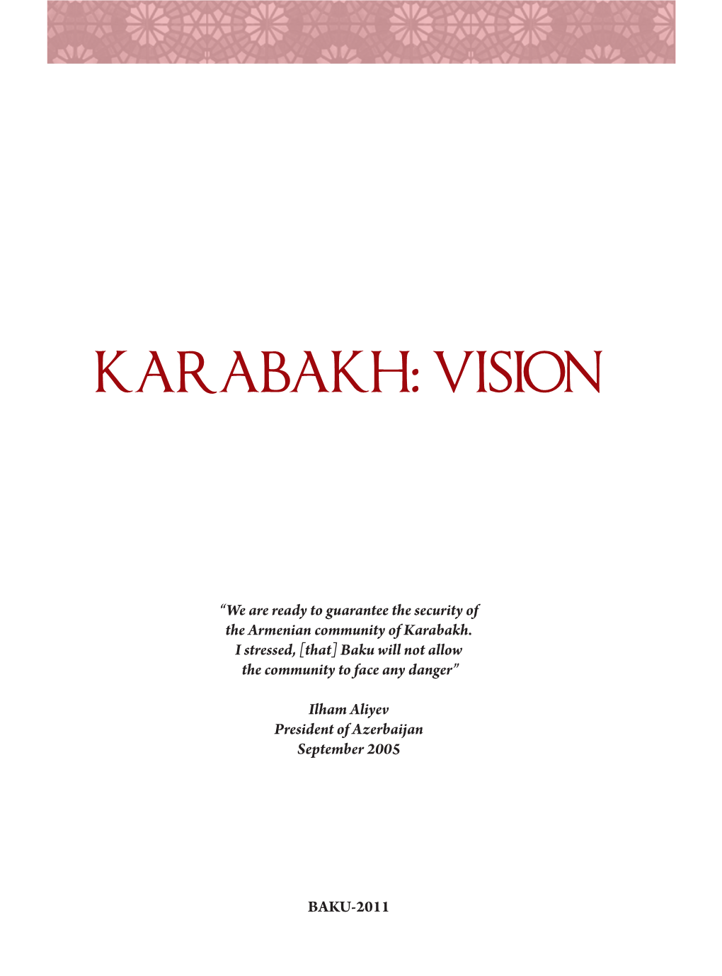 Karabakh: Vision