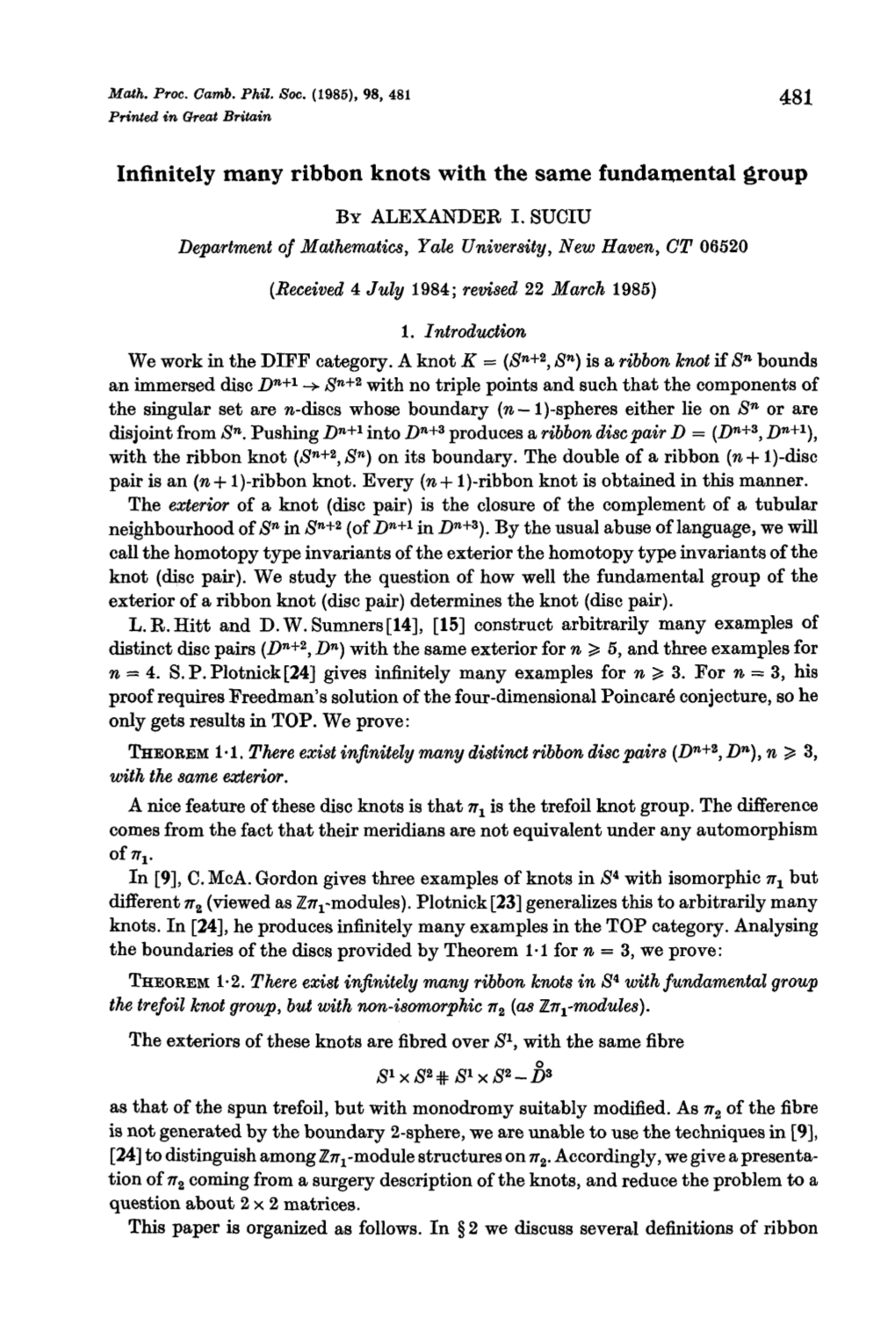 Infinitely Many Ribbon Knots with the Same Fundamental Group