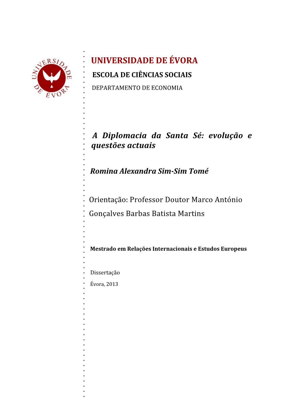 A Diplomacia Da Santa Sé ( Final Após Defesa).Pdf