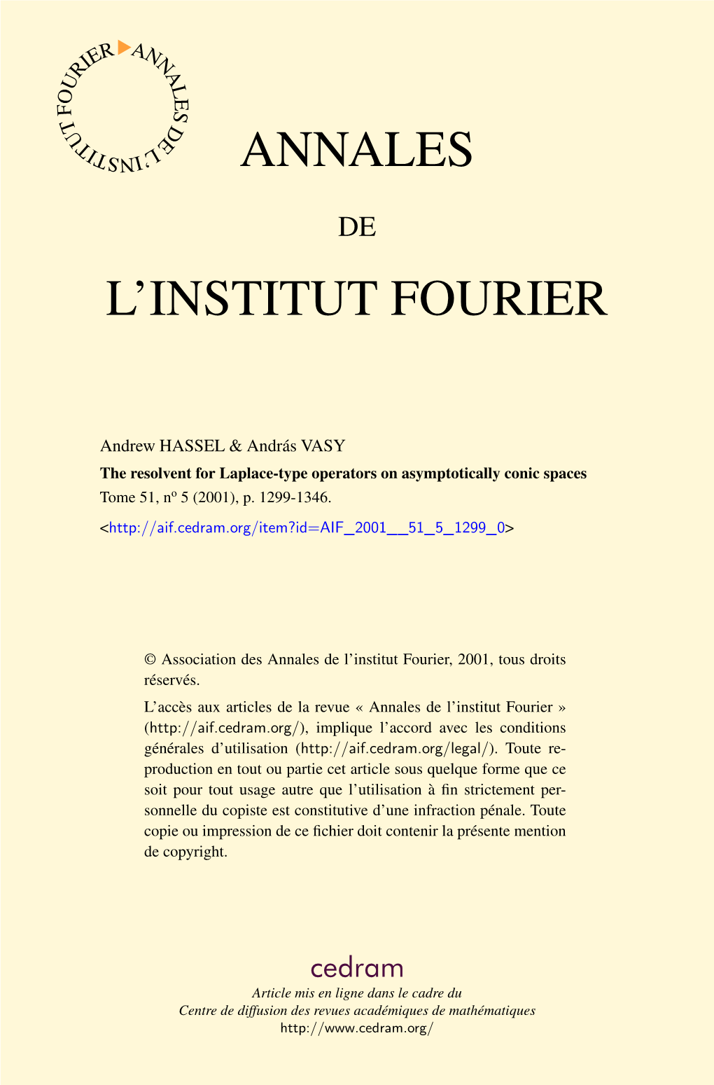 L'institut Fourier