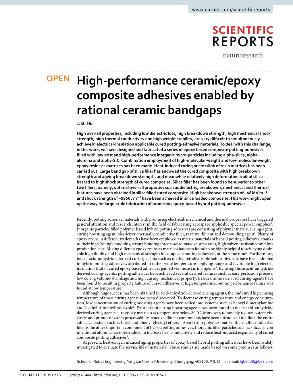 High-Performance Ceramic/Epoxy Composite Adhesives Enabled by Rational Ceramic Bandgaps J