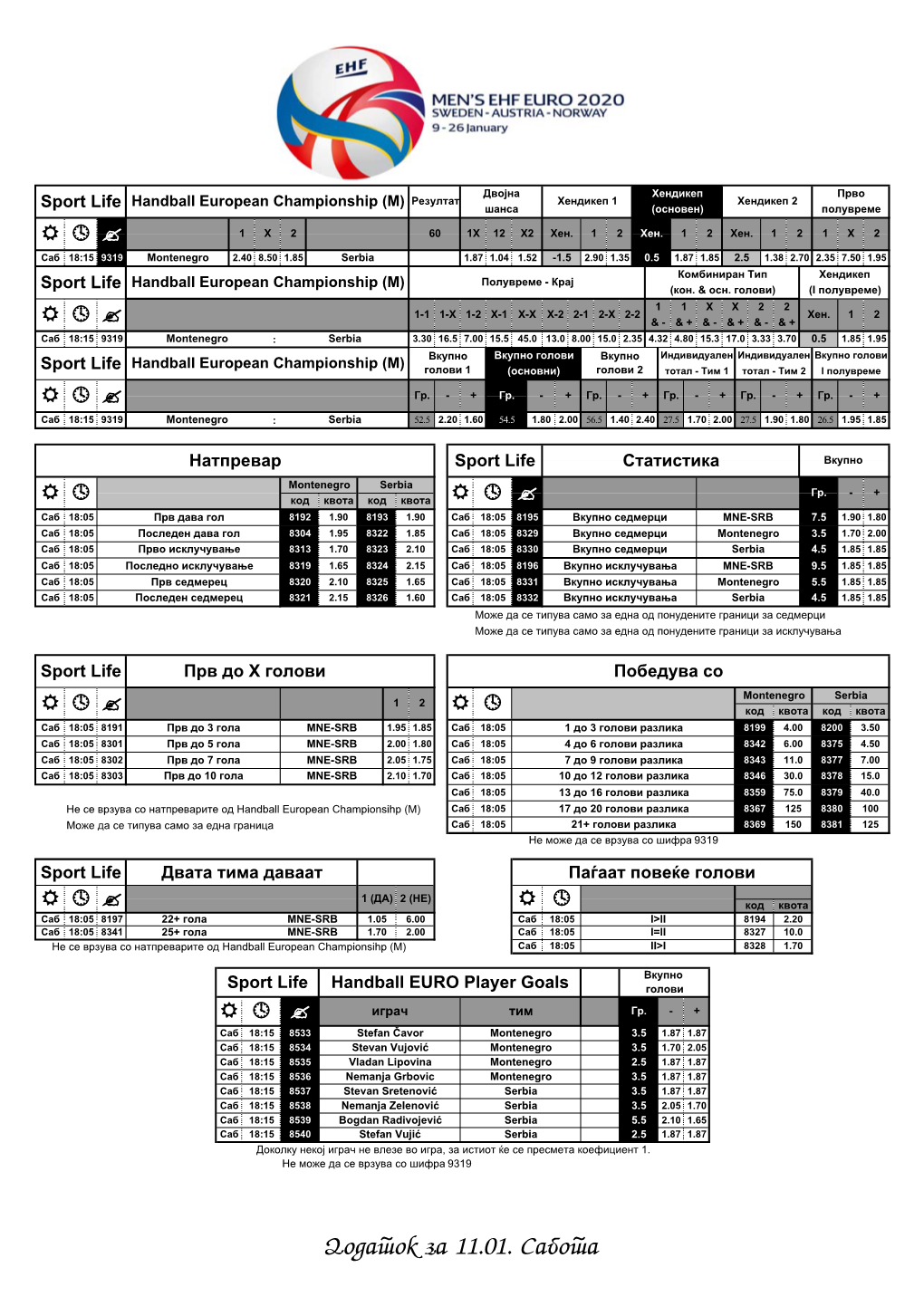 Dodatok Za 11.01. Sabota