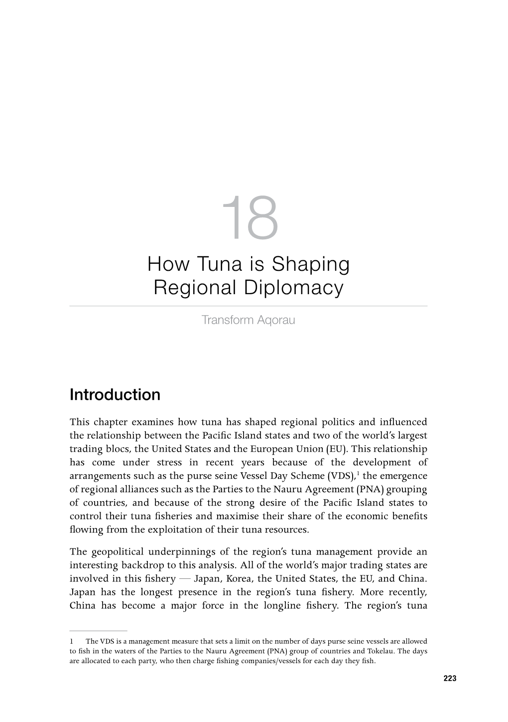 How Tuna Is Shaping Regional Diplomacy