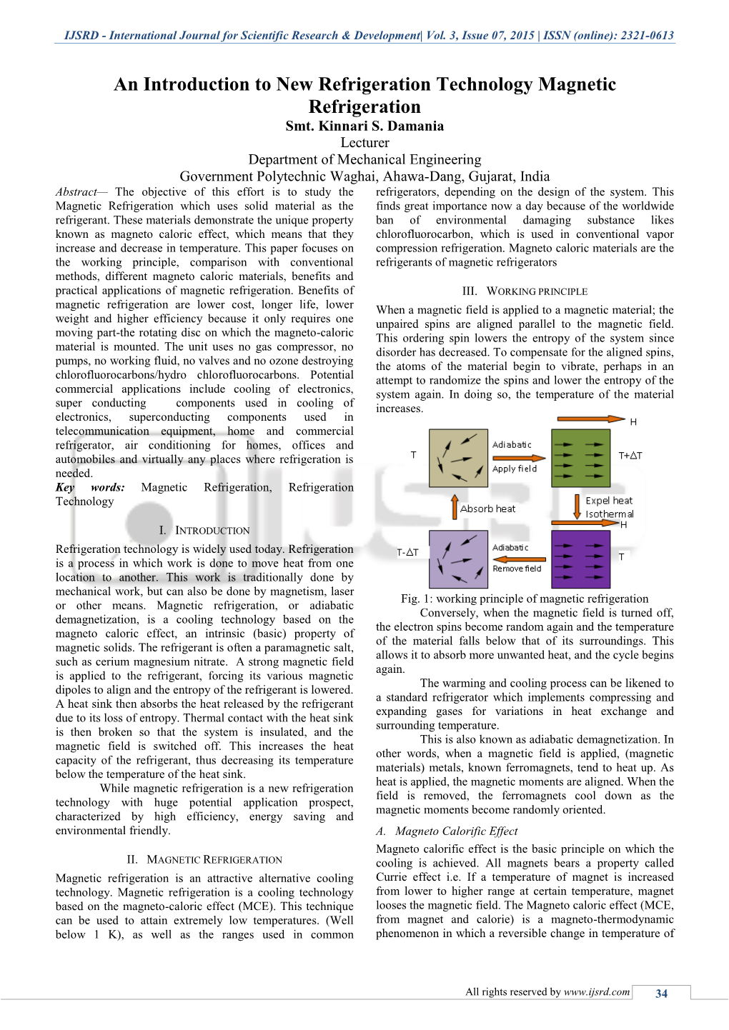 An Introduction to New Refrigeration Technology Magnetic Refrigeration Smt