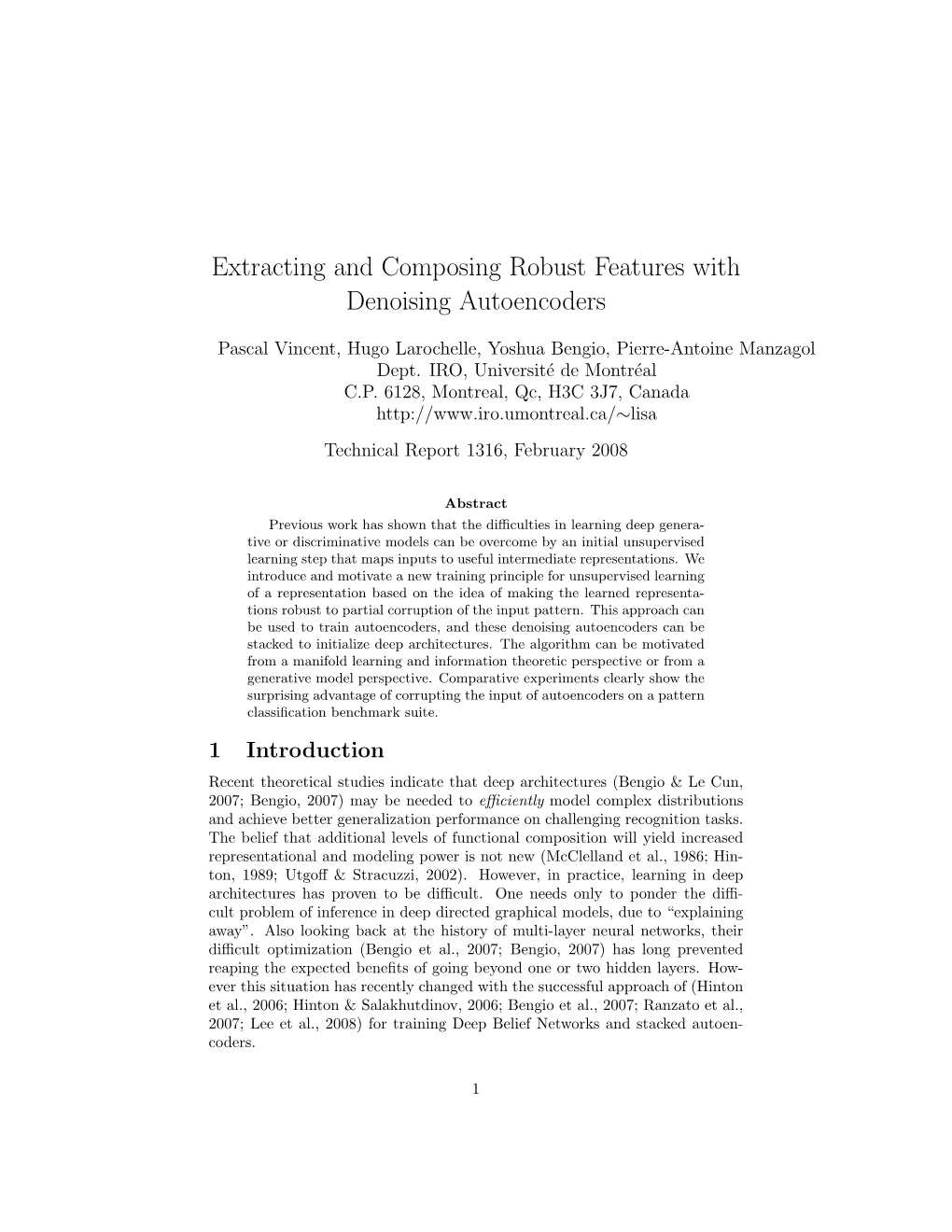 Extracting and Composing Robust Features with Denoising Autoencoders